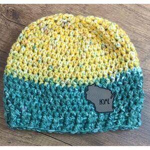 Handmade Crochet Wisconsin Green Bay Packers Baby Hat 3-6 Months Shower Gift